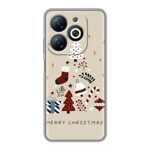 Чехол Санта Клаус для Infinix Smart 8 (Merry Christmas)