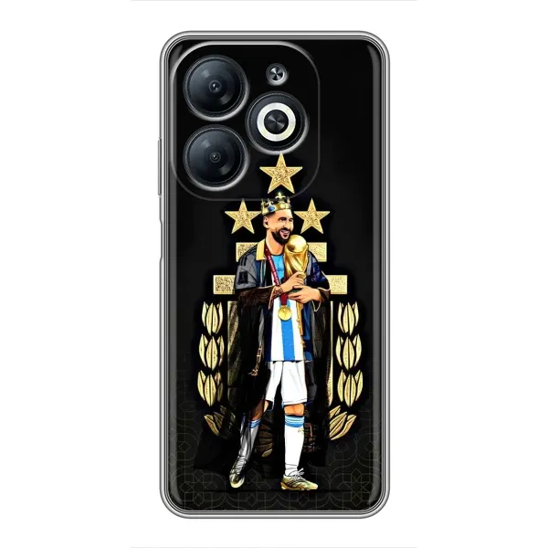 Чохол з малюнком «Мессі король» для Infinix Smart 8 Чохол з малюнком «Мессі король» для Infinix Smart 8