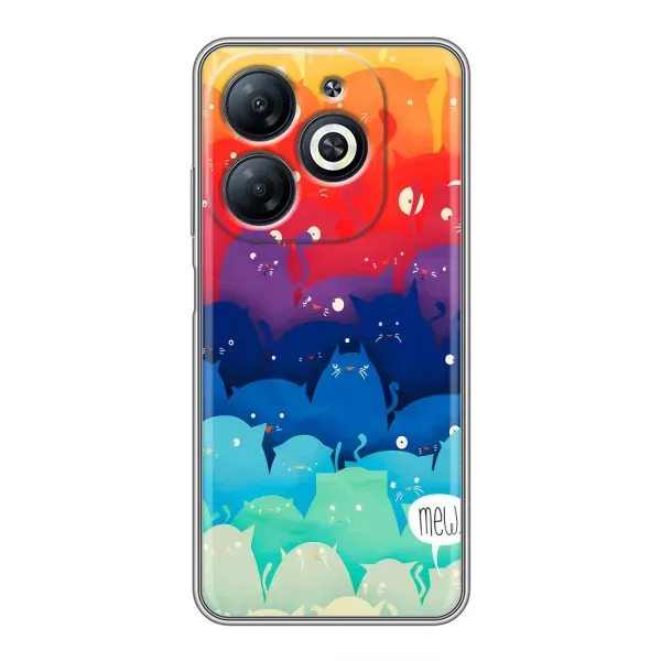 Чехол с рисунком «Mew» для Infinix Smart 8