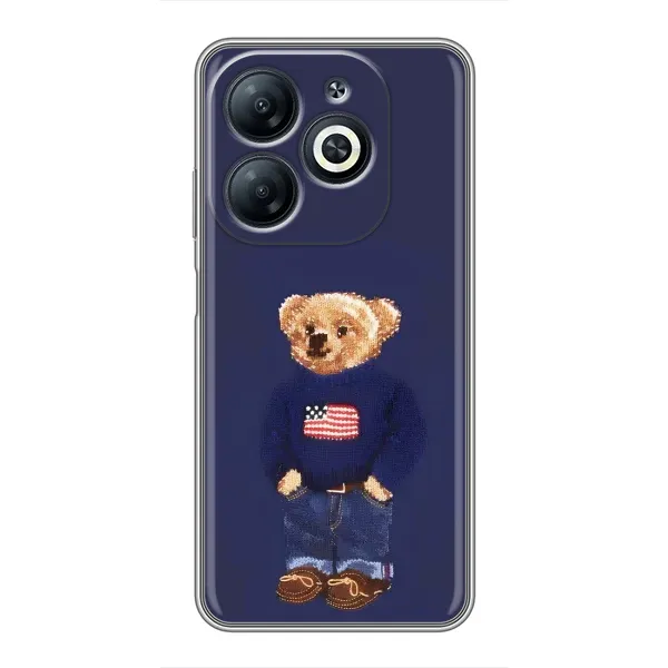 Чехол с рисунком «Мишка USA» для Infinix Smart 8