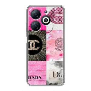 Чехол (Dior, Prada, YSL, Chanel) для Infinix Smart 8 (Модница)