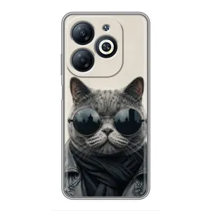 Чехол на тематику: Коты для Infinix Smart 8 (Модный кот)