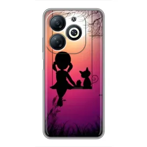 Девчачий Чехол для Infinix Smart 8 (На качели)