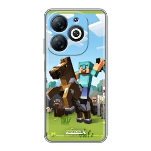 Чохли для Infinix Smart 8 (Персонажі МайнКрафт) (На коні)