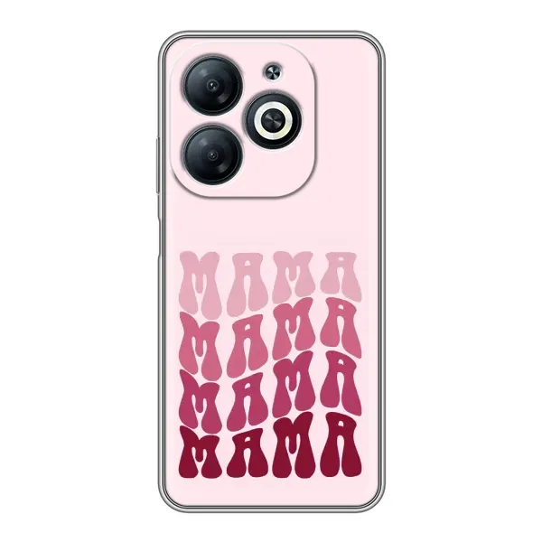 Чехол с рисунком «Надпись мама» для Infinix Smart 8 Чехол с рисунком «Надпись мама» для Infinix Smart 8