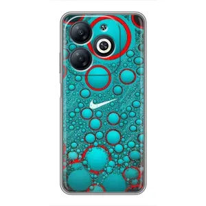 Силиконовый Чехол на Infinix Smart 8 с картинкой Nike (Найк зеленый)