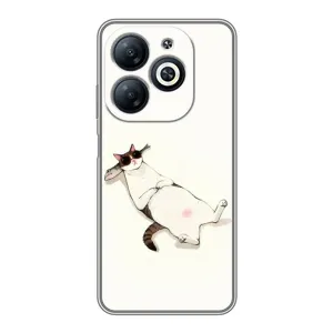 Чехол на тематику: Коты для Infinix Smart 8 (Отдых)