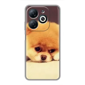 Чехол (ТПУ) Милые собачки для Infinix Smart 8 (Померанский шпиц)