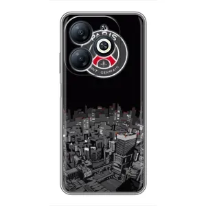 Силиконовые Чехлы принт Футбол на Infinix Smart 8 (PSG)