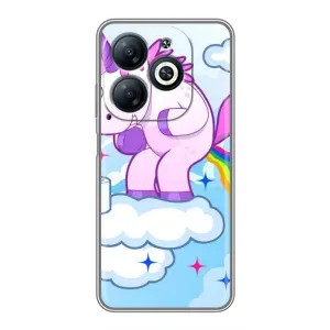 Чохол Unicorn на Infinix Smart 8 (Веселка Єдиноріга)