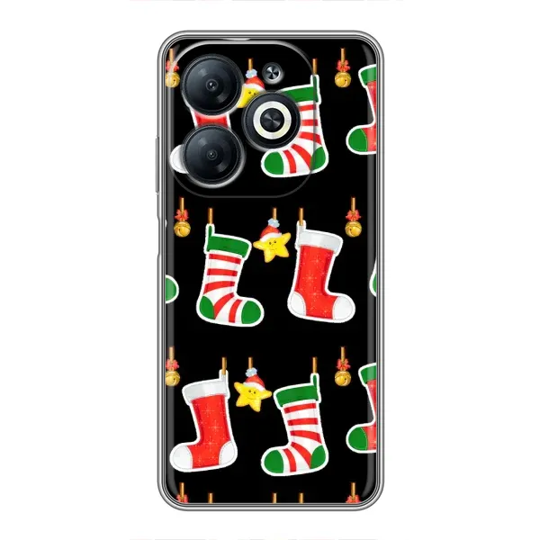 Чехол с рисунком «Рождественские подарки» для Infinix Smart 8