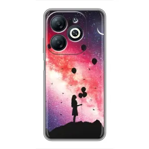 Силиконовые Чехлы Любимому человеку для Infinix Smart 8 (Шарики в небе)