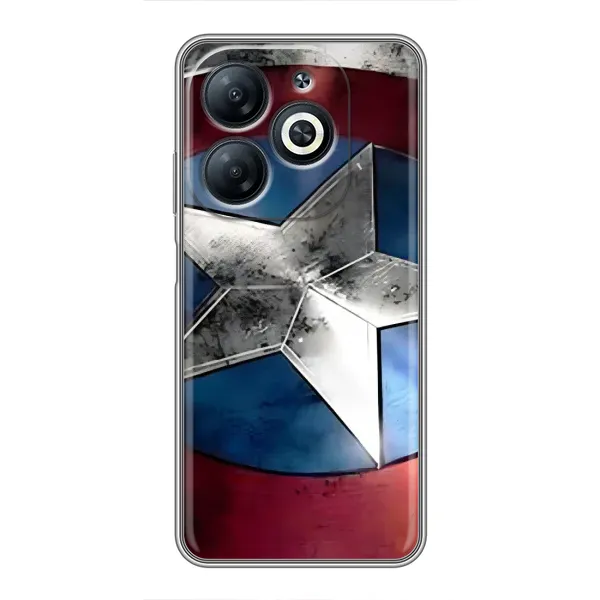 Чехол с рисунком «Щит Капитана Америки» для Infinix Smart 8 Чехол с рисунком «Щит Капитана Америки» для Infinix Smart 8