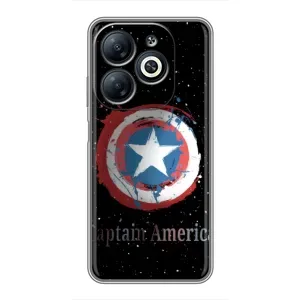 Чохол с Щітом Капітана Америки на Infinix Smart 8 (Щит Капітана)