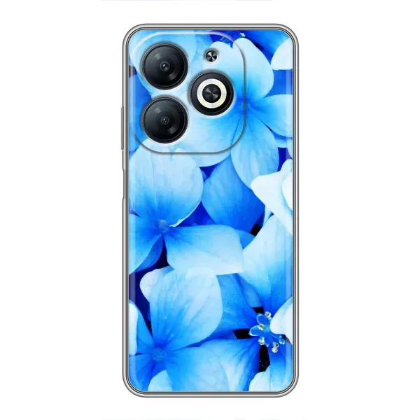 Чехол с рисунком «Синие цветы» для Infinix Smart 8 Чехол с рисунком «Синие цветы» для Infinix Smart 8