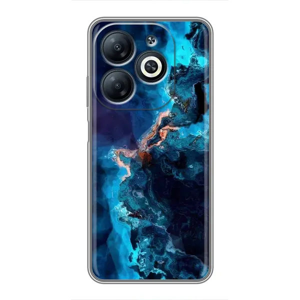 Чехол с рисунком «Синий мрамор» для Infinix Smart 8 Чехол с рисунком «Синий мрамор» для Infinix Smart 8