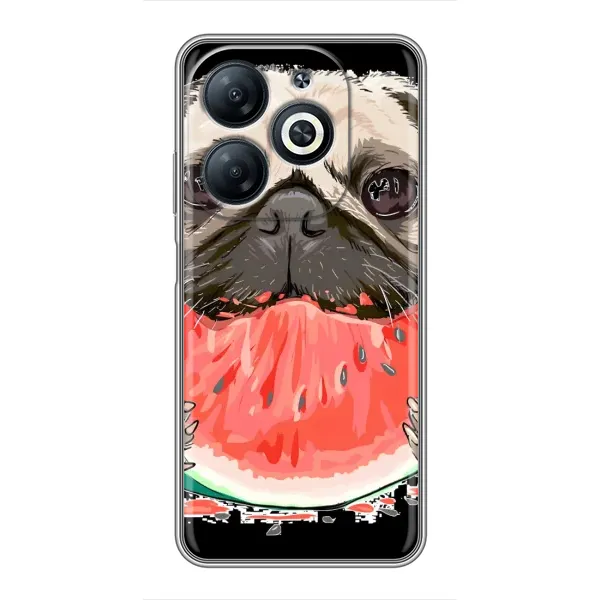 Чехол с рисунком «Смешной Мопс» для Infinix Smart 8 Чехол с рисунком «Смешной Мопс» для Infinix Smart 8