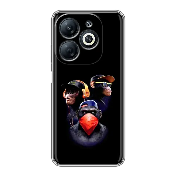 Чохол з малюнком «Три обізяни» для Infinix Smart 8 Чохол з малюнком «Три обізяни» для Infinix Smart 8