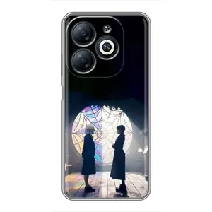 Чехлы с принтом Уэнсдей на Infinix Smart 8 (Уэнсдей и Энди)