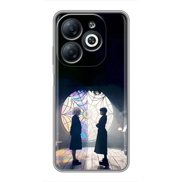 Чехол с рисунком «Уэнсдей и Энди» для Infinix Smart 8 Чехол с рисунком «Уэнсдей и Энди» для Infinix Smart 8