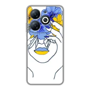 Чехол на Infinix Smart 8 Украинский дизайн (Украинка на всю голову)