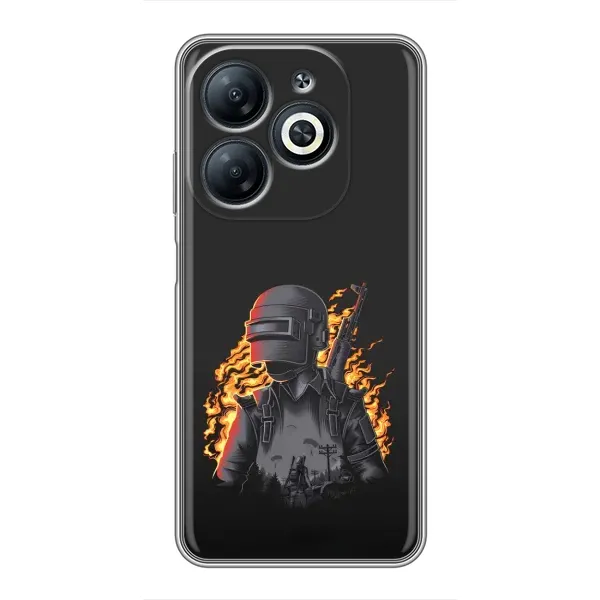 Чехол с рисунком «В огне» для Infinix Smart 8 Чехол с рисунком «В огне» для Infinix Smart 8