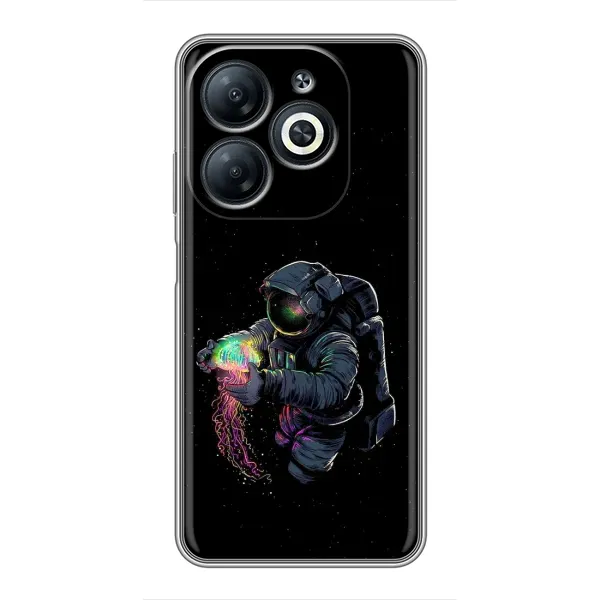 Чехол с рисунком «В руках земля» для Infinix Smart 8