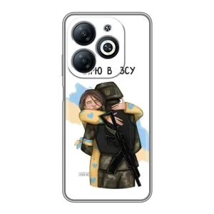 Патриотический Чехол для Infinix Smart 8 (Верим в ЗСУ)