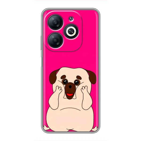 Чехол с рисунком «Веселый Мопсик» для Infinix Smart 8 Чехол с рисунком «Веселый Мопсик» для Infinix Smart 8