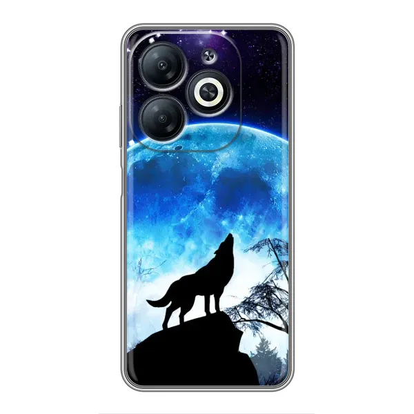Чехол с рисунком «Воет на луну» для Infinix Smart 8 Чехол с рисунком «Воет на луну» для Infinix Smart 8