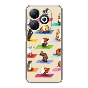 Чохол з Прикольним Принтом на Infinix Smart 8 (Йога свинок)