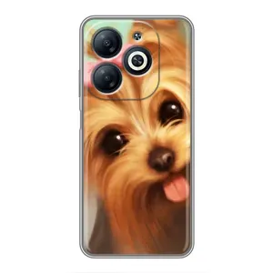 Чехол (ТПУ) Милые собачки для Infinix Smart 8 (Йоршенский терьер)