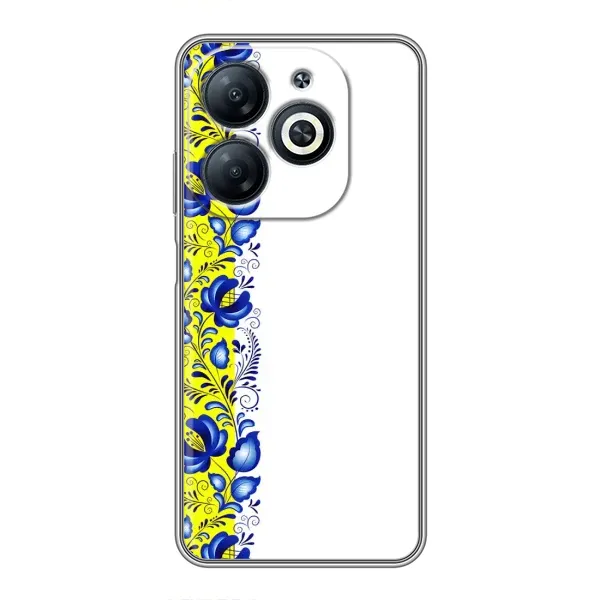 Чехол с рисунком «Желто-синяя вышиванка» для Infinix Smart 8 Чехол с рисунком «Желто-синяя вышиванка» для Infinix Smart 8