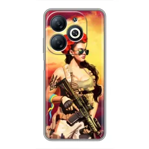 ЗСУ Чехлы (TPU) для Infinix Smart 8 (Женщина солдат)