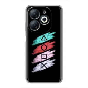 Чехол КИБЕРСПОРТ для Infinix Smart 8 (Значки Sony)