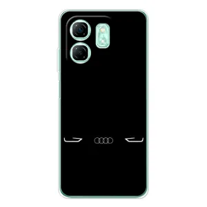 Силиконовый бампер с картинкой машины на Infinix Smart 9 (Силует Audi)