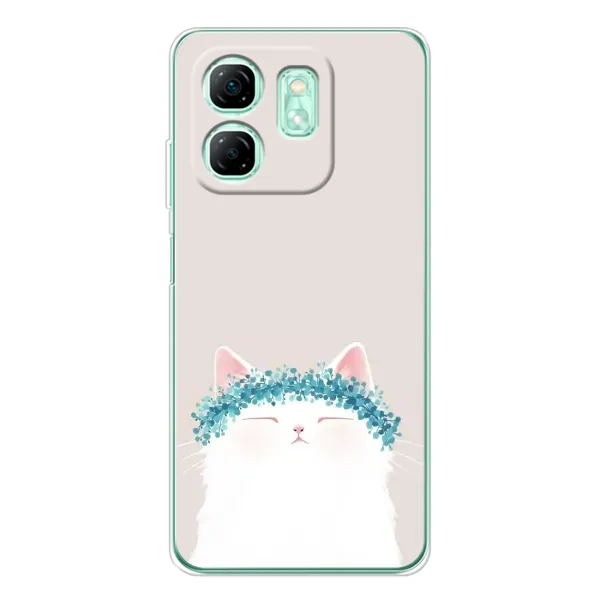 Чехол с рисунком «Белый котик» для Infinix Smart 9 Чехол с рисунком «Белый котик» для Infinix Smart 9