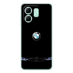 Силиконовый бампер с картинкой машины на Infinix Smart 9 (Черный BMW)