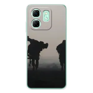 Чехлы на военную тематику для Infinix Smart 9 (Бой солдат)