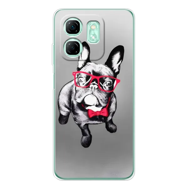 Чехол с рисунком «Бульдог в очках» для Infinix Smart 9 Чехол с рисунком «Бульдог в очках» для Infinix Smart 9