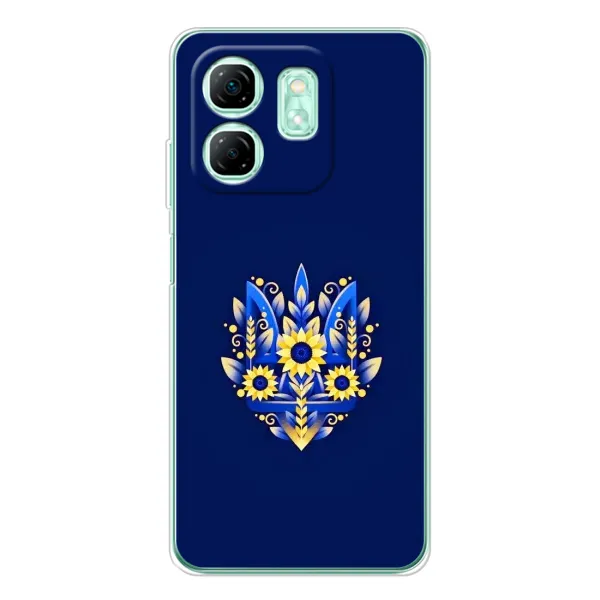 Чехол с рисунком «Цветущий Герб» для Infinix Smart 9