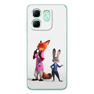 Силиконовый чехол с принтом Зоотрополіс для Infinix Smart 9 (Джуди и Ник)