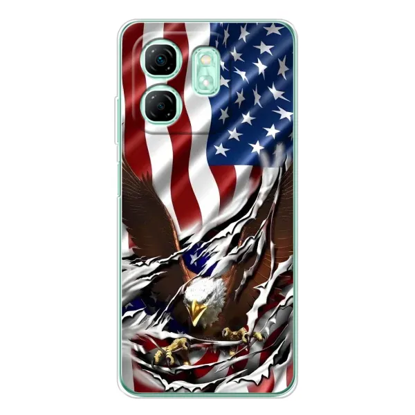 Чехол с рисунком «Флаг USA» для Infinix Smart 9 Чехол с рисунком «Флаг USA» для Infinix Smart 9