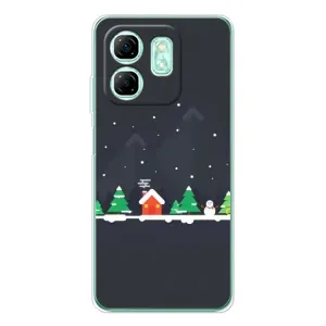 Силіконовий бампер на різдво для Infinix Smart 9 (Місто зимове)