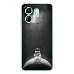 Силиконовый Чехол с принтом "Космонавты" на Infinix Smart 9 (Космонавт романтик)