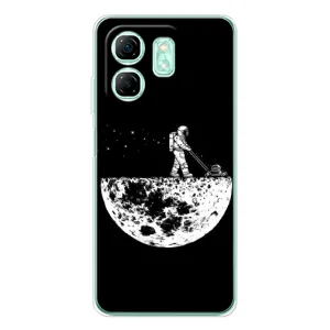 Силиконовый Чехол с принтом "Космонавты" на Infinix Smart 9 (Космонавт)