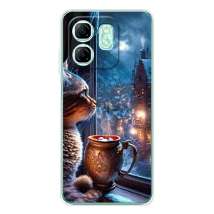 Чохли на Новий Рік Infinix Smart 9 (Кіт новорічний)