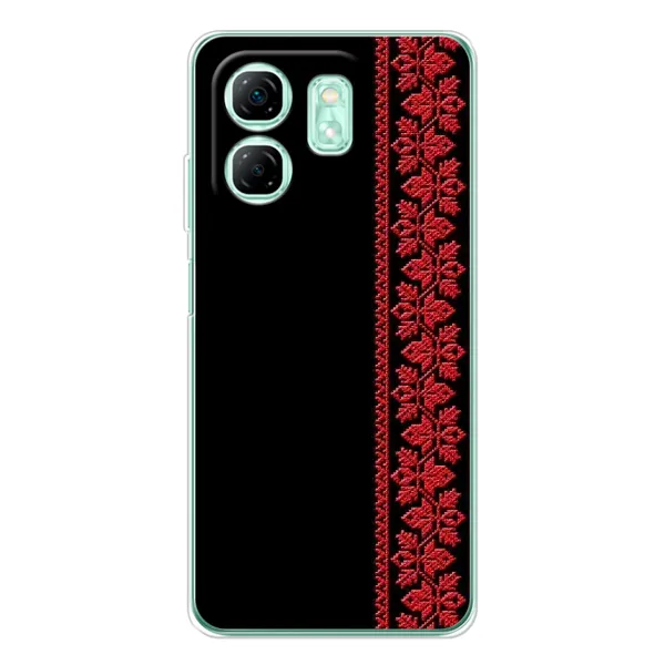 Чохол з малюнком «Червона вишиванка» для Infinix Smart 9 Чохол з малюнком «Червона вишиванка» для Infinix Smart 9