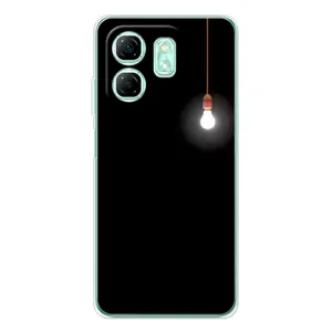 Чохол з картинками на чорному фоні для Infinix Smart 9 (Лампочка)