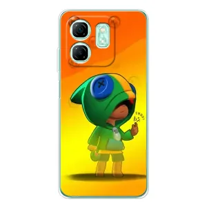 Чехол Бравл Старс для Infinix Smart 9 (LEON в кофте)